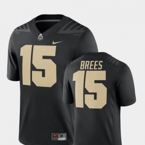 #15 Drew Brees Purdue University Jersey Mens 2018 Nike Black Alumni Football Game