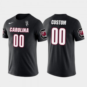 Cotton Football #00 Black South Carolina Customized T-Shirts Future Stars Men's
