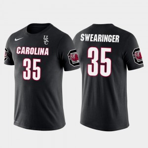 #35 Arizona Cardinals Football Black For Men's D.J. Swearinger Gamecocks T-Shirt Future Stars