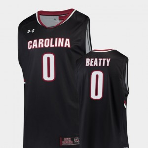 #0 Black College Basketball Mens David Beatty South Carolina Jersey Replica