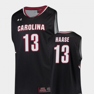 College Basketball #13 Black Replica For Men Felipe Haase South Carolina Gamecocks Jersey
