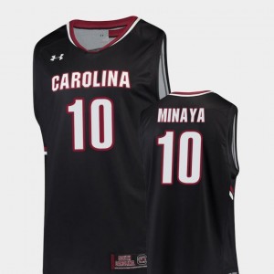 College Basketball Justin Minaya South Carolina Jersey For Men #10 Replica Black