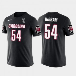 Future Stars #54 Melvin Ingram South Carolina Gamecocks T-Shirt Black Mens Los Angeles Chargers Football