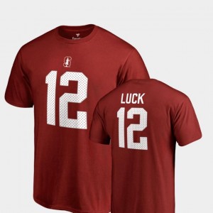 #12 College Legends Scarlet Name & Number Andrew Luck Stanford T-Shirt For Men's