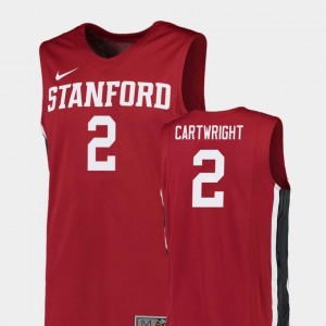 Replica #2 Men's College Basketball Robert Cartwright Stanford Cardinal Jersey Red