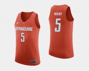 Patrick Herlihy Syracuse Orange Jersey College Basketball Men's #5 Orange
