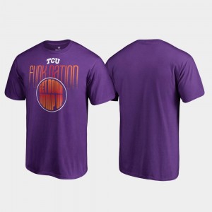 Purple TCU T-Shirt For Men's Funk Nation Fanatics Branded True Sport