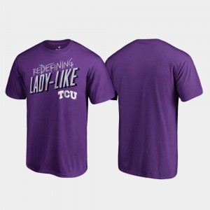 Purple Men's True Sport Texas Christian T-Shirt Redefining Lady Like Fanatics Branded