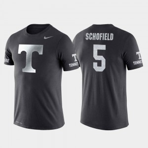 Anthracite #5 Admiral Schofield Tennessee T-Shirt For Men Travel College Basketball Performance