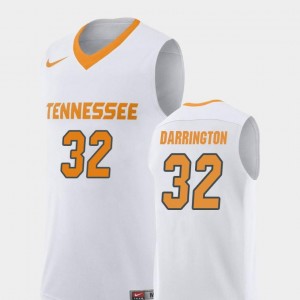 Chris Darrington Tennessee Volunteers Jersey College Basketball White #32 Replica For Men