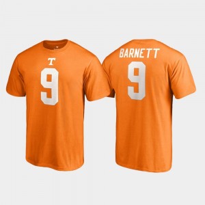 #9 Derek Barnett Vols T-Shirt College Legends Name & Number Men's Tennessee Orange