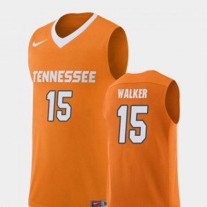 For Men's Replica College Basketball Derrick Walker UT Jersey #15 Orange