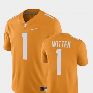 Player Nike Alumni Football Game Jason Witten Tennessee Jersey Tennessee Orange #1 Mens