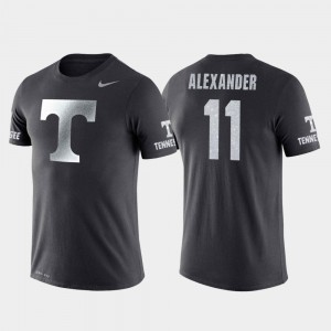 Kyle Alexander Tennessee Volunteers T-Shirt Anthracite Mens Travel #11 College Basketball Performance