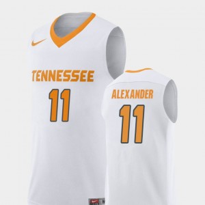 Replica Kyle Alexander Tennessee Vols Jersey White College Basketball For Men's #11