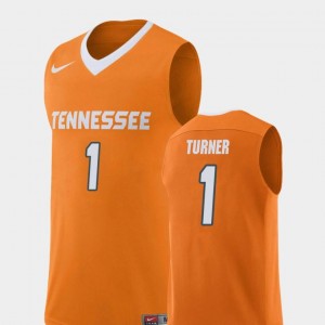 Lamonte Turner Tennessee Vols Jersey Men #1 College Basketball Replica Orange