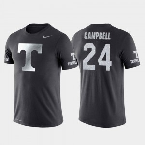 Lucas Campbell Vols T-Shirt Men's College Basketball Performance Anthracite #24 Travel