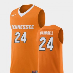 Lucas Campbell Vols Jersey Men College Basketball Replica Orange #24