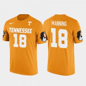 For Men Denver Broncos Football Peyton Manning Vols T-Shirt Orange Future Stars #18