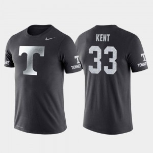 Travel #33 College Basketball Performance Anthracite Zach Kent Vols T-Shirt For Men