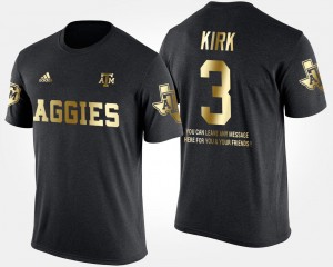 Black Short Sleeve With Message Mens Gold Limited Christian Kirk Aggies T-Shirt #3