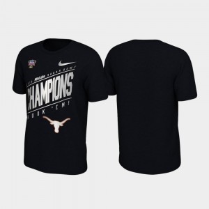 Black University of Texas T-Shirt For Men's 2019 Sugar Bowl Champions Locker Room Nike