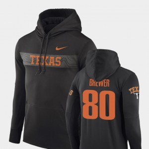 Anthracite For Men Sideline Seismic #80 Cade Brewer UT Hoodie Nike Football Performance