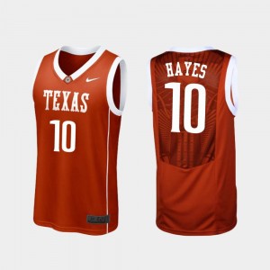 #10 Jaxson Hayes UT Jersey For Men College Basketball Replica Burnt Orange