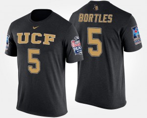 #5 American Athletic Conference Peach Bowl Bowl Game Blake Bortles University of Central Florida T-Shirt For Men's Black