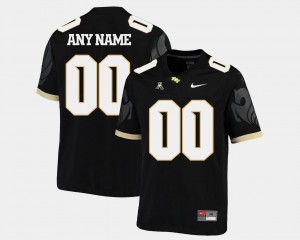 Black UCF Knights Customized Jersey American Athletic Conference #00 Men's College Football