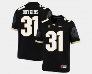 #31 College Football American Athletic Conference For Men Jeremy Boykins UCF Knights Jersey Black