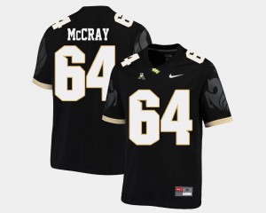 American Athletic Conference Justin McCray Knights Jersey College Football #64 For Men Black
