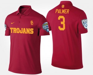 Cardinal Men #3 Bowl Game Carson Palmer Trojans Polo Pac 12 Conference Cotton Bowl Name and Number