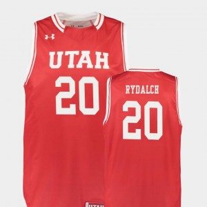 #20 Red For Men's Replica Beau Rydalch University of Utah Jersey College Basketball