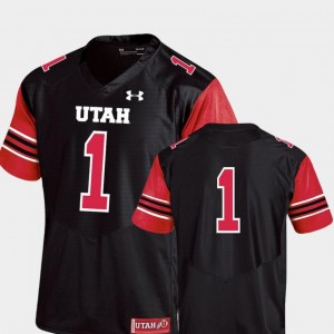 For Men's Black Utes Jersey Performance Premier Under Armour College Football #1