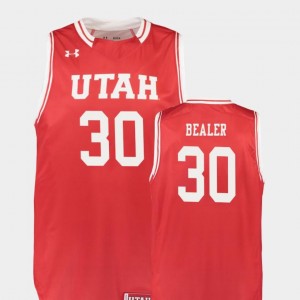 Gabe Bealer University of Utah Jersey #30 Men's Red Replica College Basketball