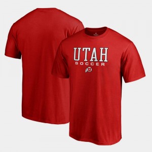 Utah Utes T-Shirt True Sport Big & Tall Soccer Red Men's