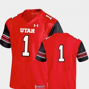 #1 Red Team Replica Under Armour College Football For Men's Utah Utes Jersey