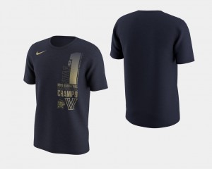 Navy Basketball National Champions Villanova University T-Shirt #1 Men's 2018 Celebration