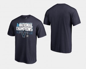 Villanova T-Shirt For Men Navy 2018 Fadeway Basketball National Champions