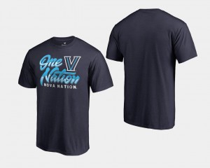 2018 One Nation Fanatics Branded Basketball National Champions Villanova Wildcats T-Shirt Navy Men