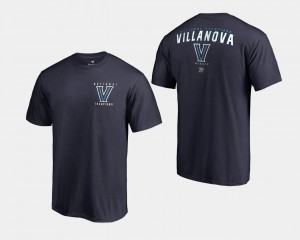 Basketball National Champions 2018 Travel Men Villanova Wildcats T-Shirt Navy