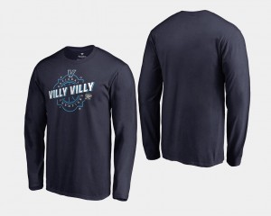 Basketball National Champions Navy Villanova T-Shirt Men 2018 Villy Villy Long Sleeve