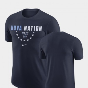 Basketball Team Villanova Wildcats T-Shirt Navy Mens Nike