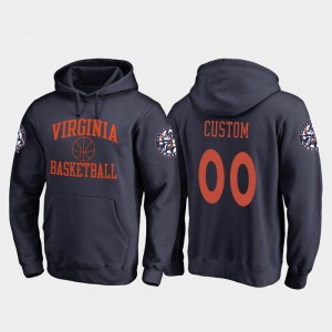 Cavaliers Customized Hoodies Navy Fanatics Branded College Basketball For Men's In Bounds #00