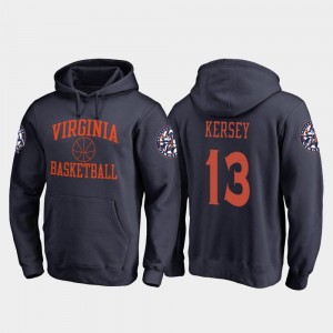 In Bounds Grant Kersey Cavaliers Hoodie #13 Fanatics Branded College Basketball Men's Navy