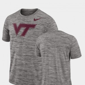 Men Charcoal 2018 Player Travel Legend Virginia Tech Hokies T-Shirt Performance Nike