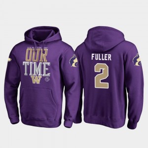 Fanatics Branded Counter 2019 Rose Bowl Bound Mens Purple #2 Aaron Fuller UW Hoodie