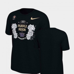 Verbiage Nike For Men Washington T-Shirt 2019 Rose Bowl Bound Black
