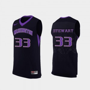 College Basketball Black #33 Men Isaiah Stewart Washington Huskies Jersey Replica